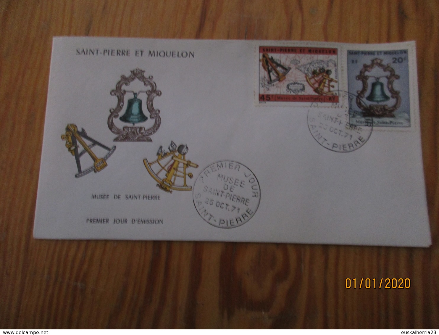 Enveloppe 1er Jour Saint-Pierre Et Miquelon Musée De Saint-Pierre 1971 - FDC