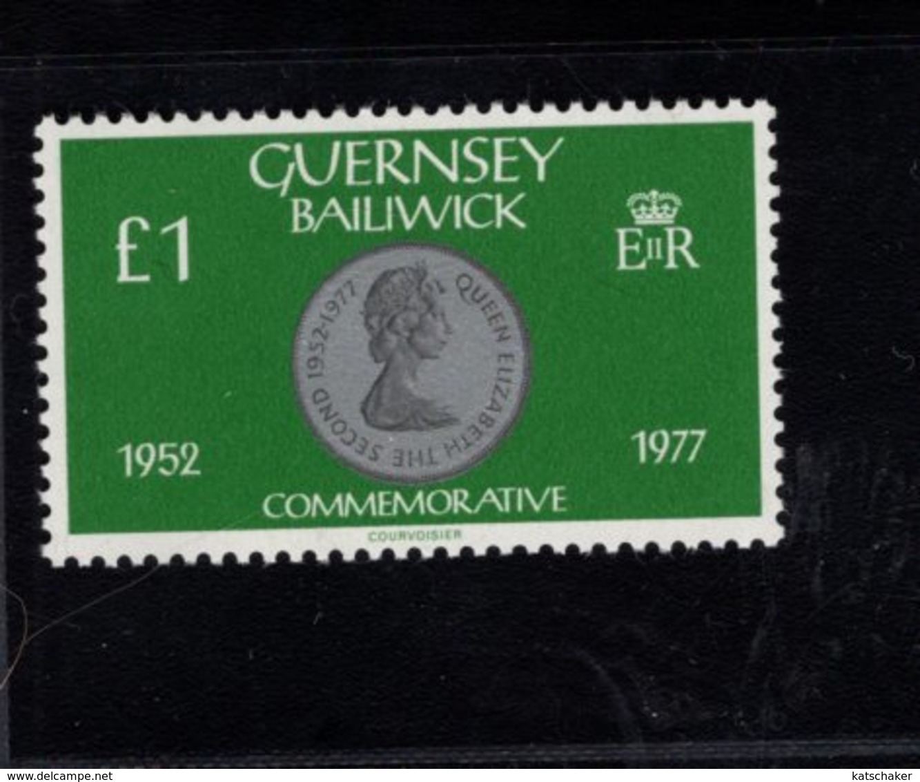 905913214 1980  SCOTT  202 POSTFRIS MINT NEVER HINGED EINWANDFREI (XX) COINS ON STAMPS20 - Guernesey