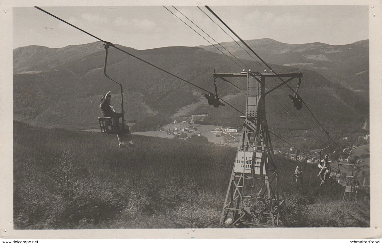 AK Riesengebirge Spindlermühle Spindleruv Mlyn Lanovka Na Plan Lift Sessellift Seilbahn Planur A Sv Svaty Petr St Peter - Sudeten