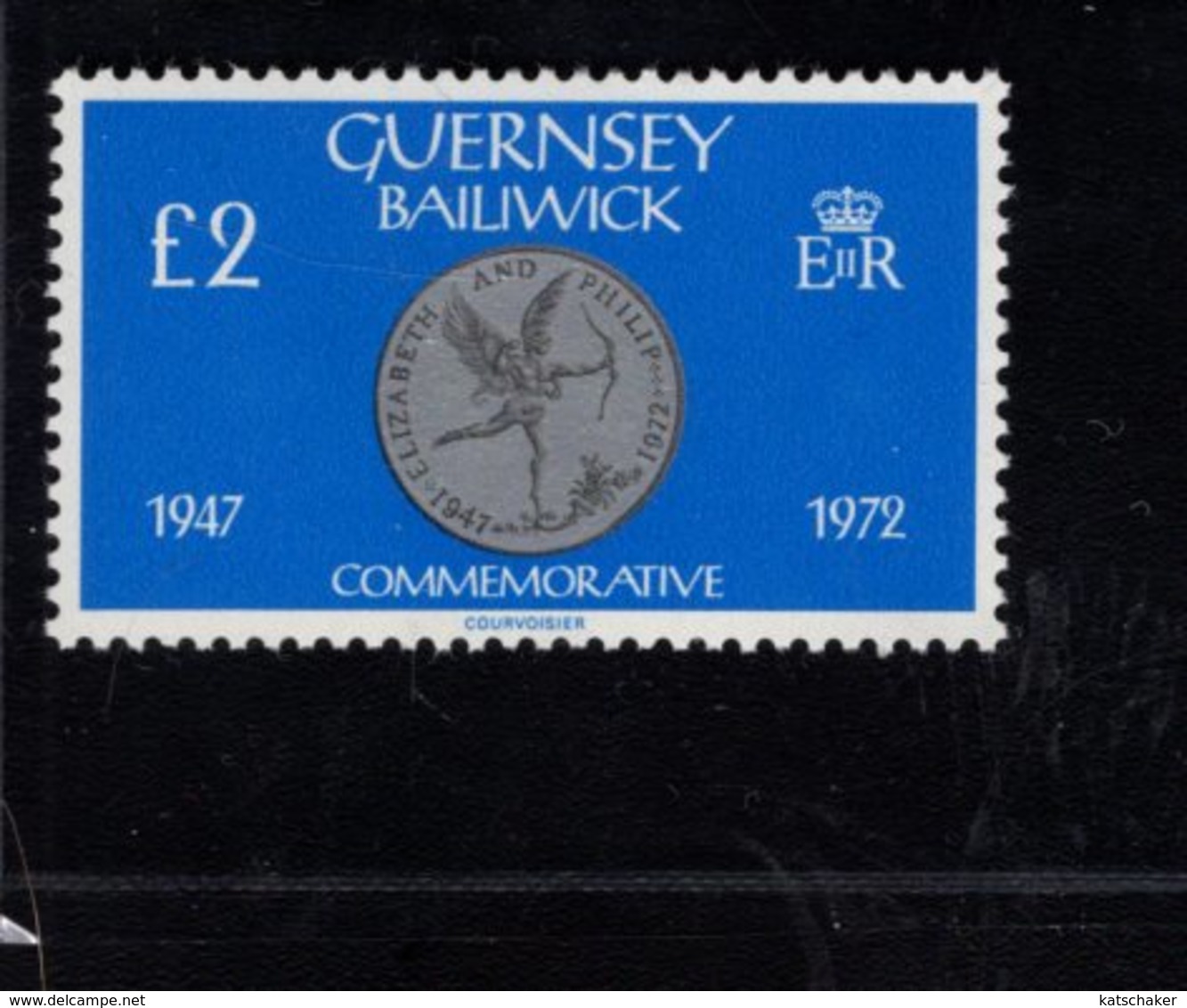 905913916 1980  SCOTT  203 POSTFRIS MINT NEVER HINGED EINWANDFREI (XX) COINS ON STAMPS20 - Guernesey