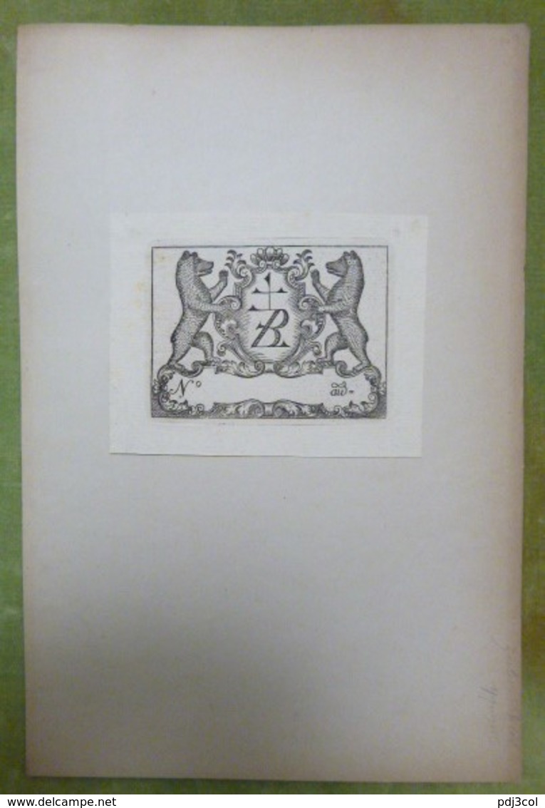 Ex-libris Illustré Fin XVIIIème - ZUBERBÜHLER Appenzell - Ex Libris