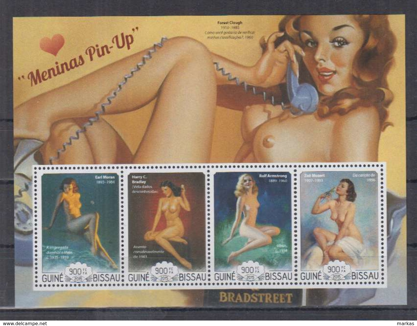 V331. Guine-Bissau - MNH - 2015 - Art - Painting - Pin UP - Autres & Non Classés