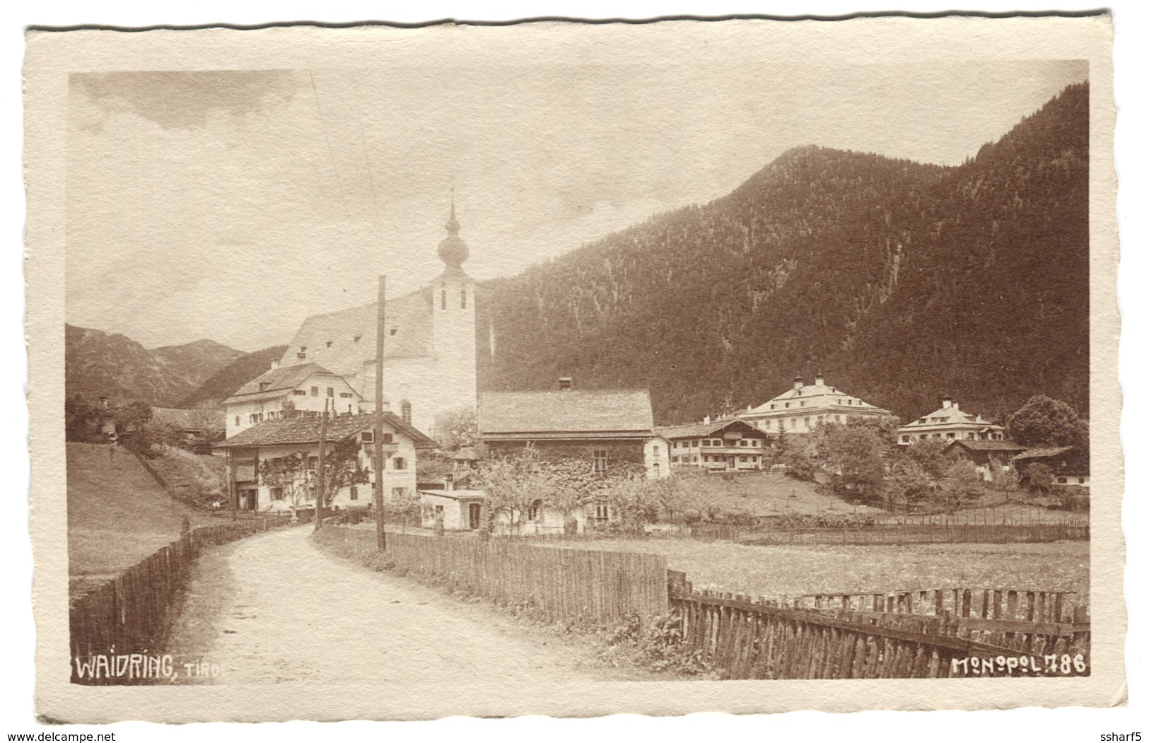 WAIDRING Tirol Panorama Von Dorf MONOPOL 786 Um 1918 - Waidring