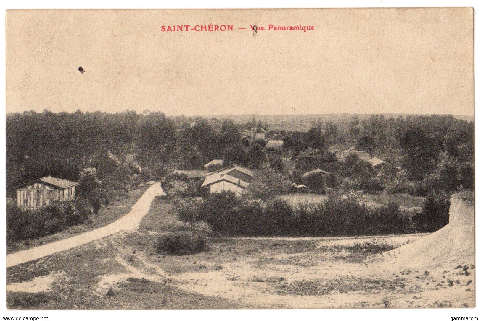 51 SAINT CHERON - Vue Panoramique - Entrée Du Village - Cpa Marne - Autres & Non Classés