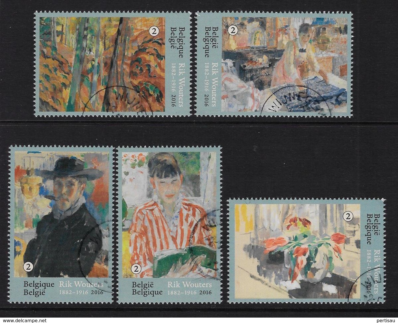 Rik Wouters Kunst - Used Stamps