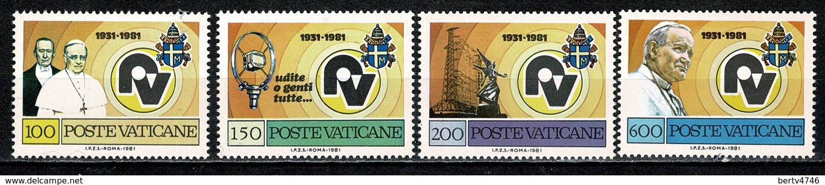 Vaticane 1981 Yv 702/05**,   MNH - Neufs