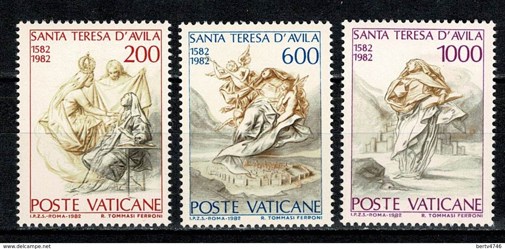 Vaticane 1982 Yv 734/36**,   MNH - Neufs