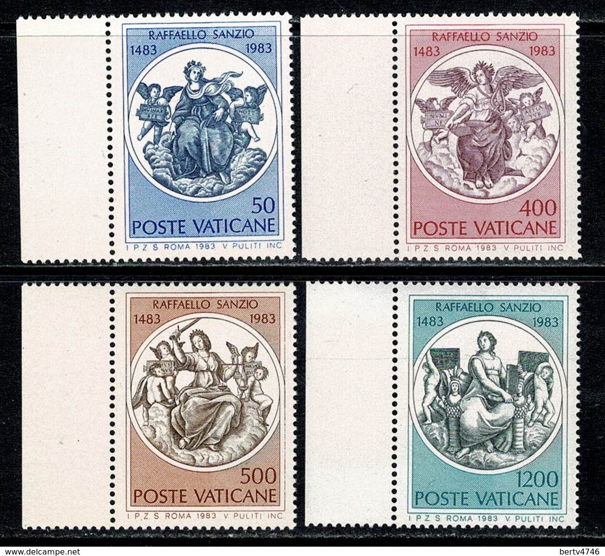 Vaticane 1983 Yv 743/46**,   MNH - Neufs