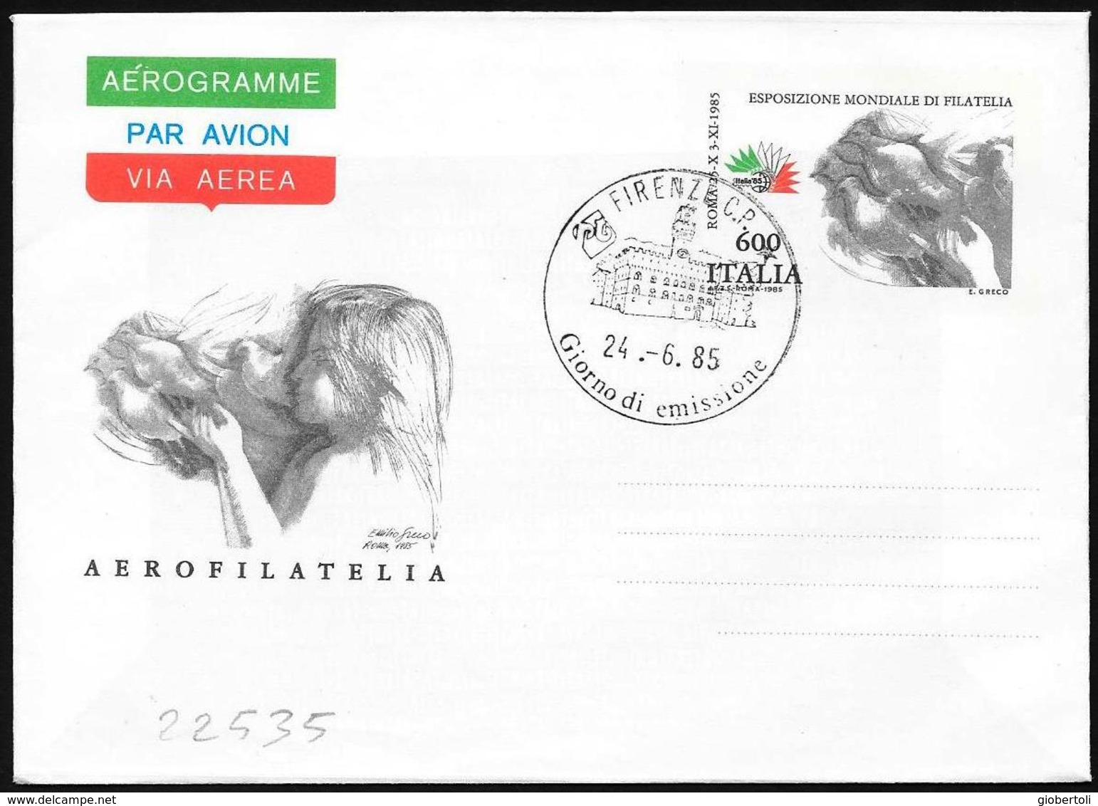 Italia/Italy/Italie: FDC, Intero, Stationery, Entier, "Italia '85" - Esposizioni Filateliche