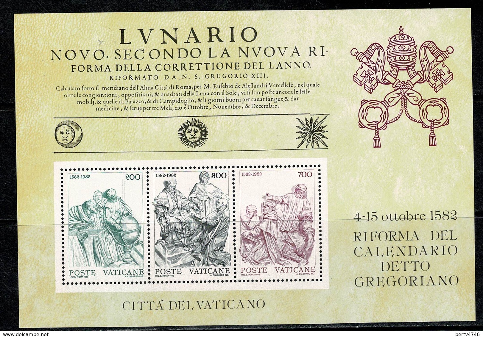 Vaticane 1982 Yv Bf 4**,   MNH - Blocs & Feuillets