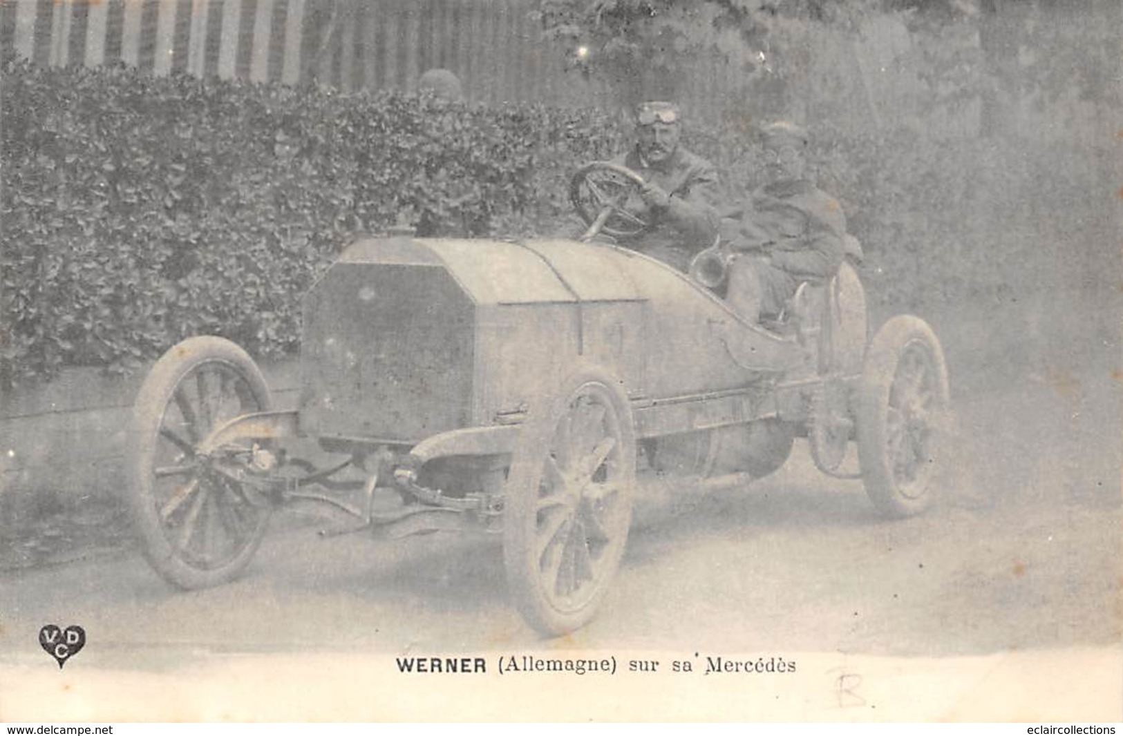 Thème: Sport Automobile .Circuit D'Auvergne.Coupe Gordon Bennett 1905 Werner Sur Sa Mercedes    Edit. VDC (voir Scan) - Otros & Sin Clasificación