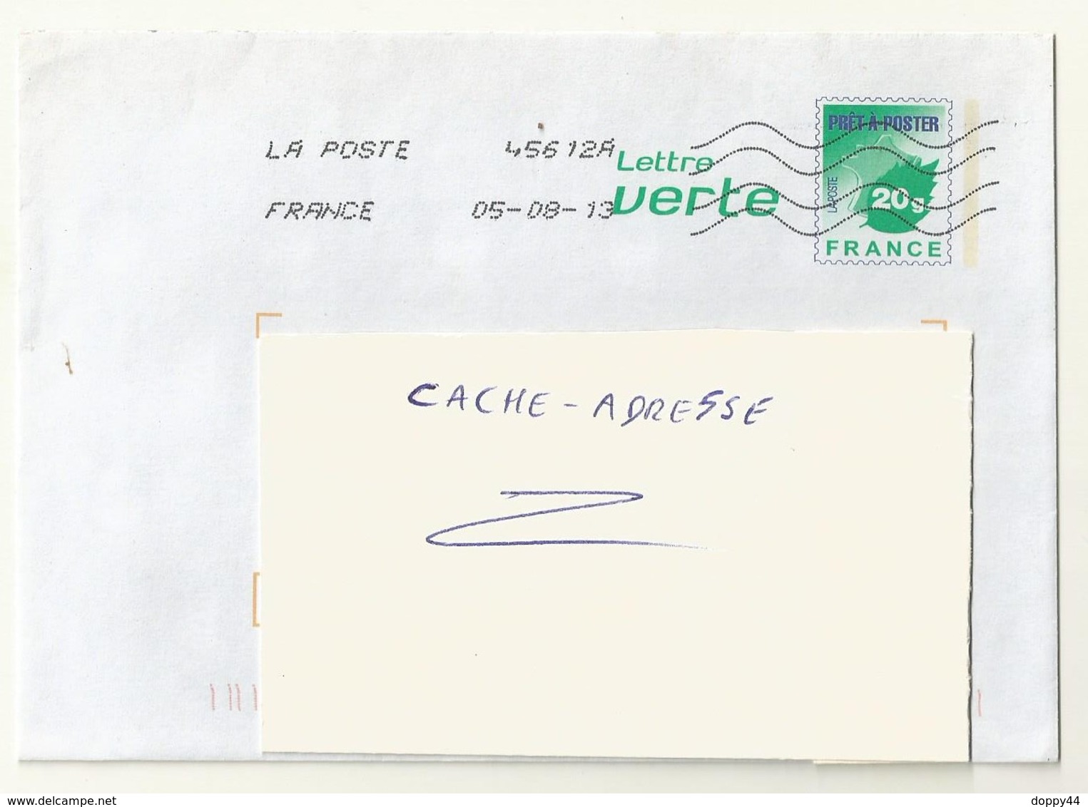 PAP LETTRE VERTE  LOT  B2J/12U360 - Official Stationery