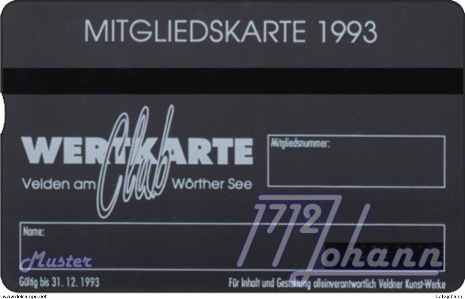 TWK Österreich Privat: "Club Wertkarte '93" Gebr. - Oesterreich