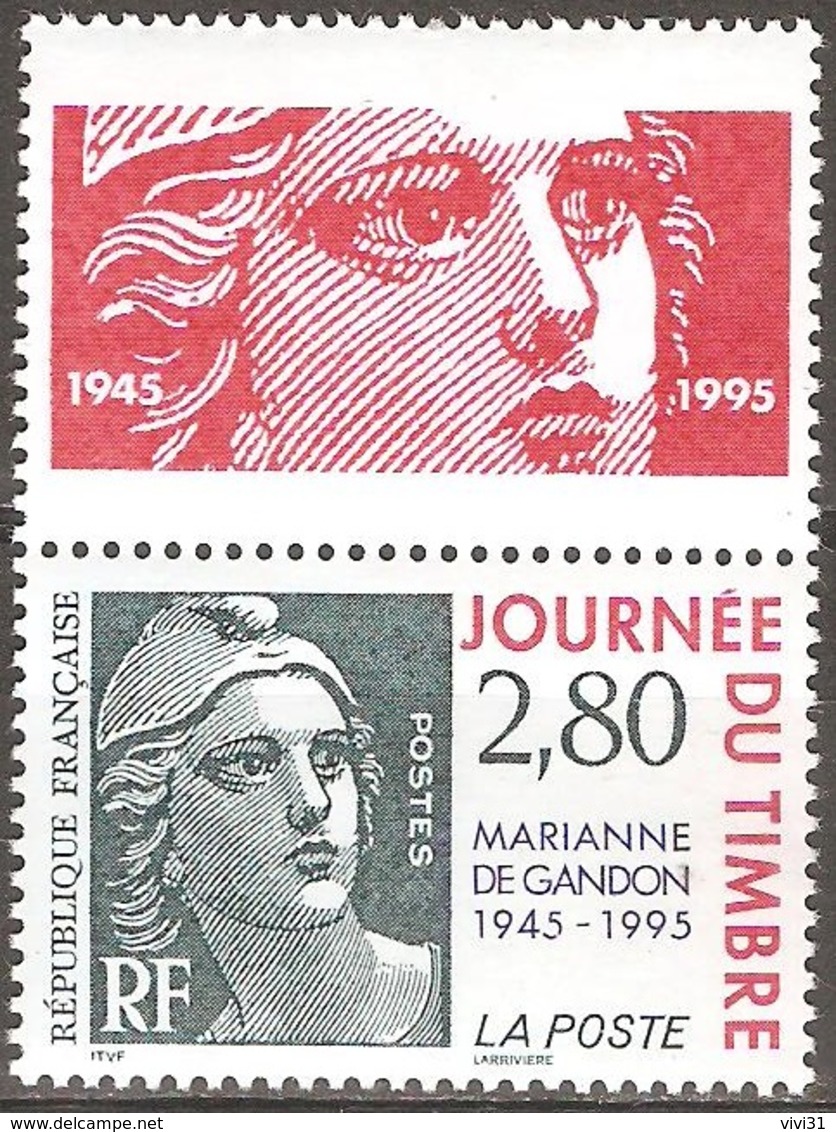 France - 1995 - Journée Du Timbre – Marianne De Gandon - YT 2934 Neuf Sans Charnière - MNH - Nuevos