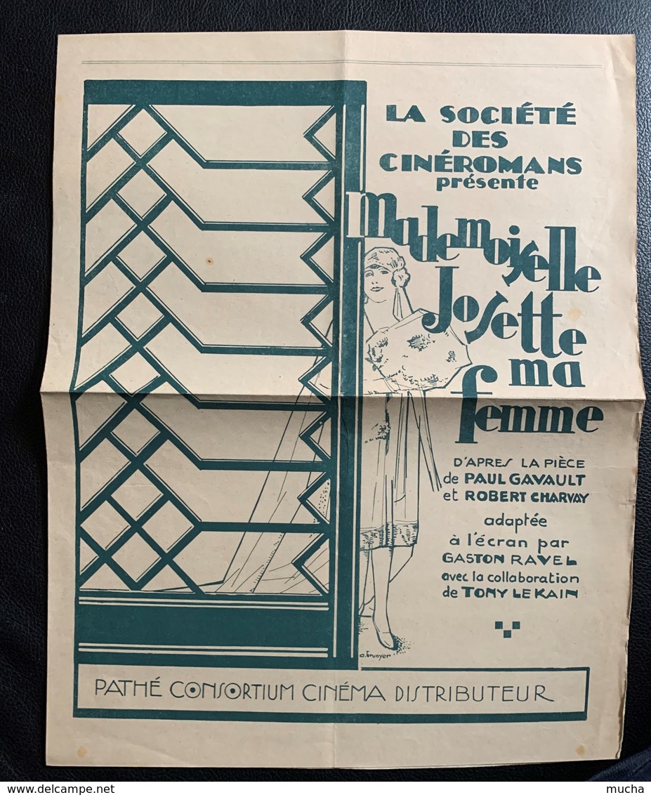 60176 - La Société Des Cinéromans  Présente Mademoiselle Josette Ma Femme  Pathé Consortium Cinéma Distributeur - Cinema Advertisement