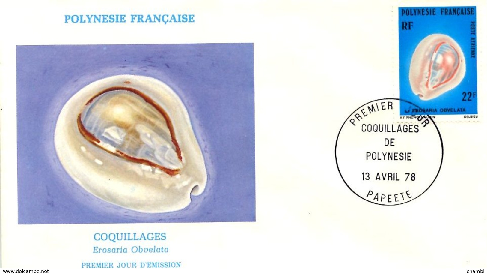 1 FDC De Polynésie Française De 1978 Coquillages Shell Marina Life Sea - Lettres & Documents