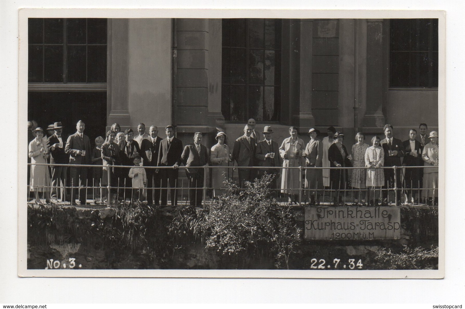 TARASP Kurhaus Trinkhalle Animée 22.7.1934 - Trin