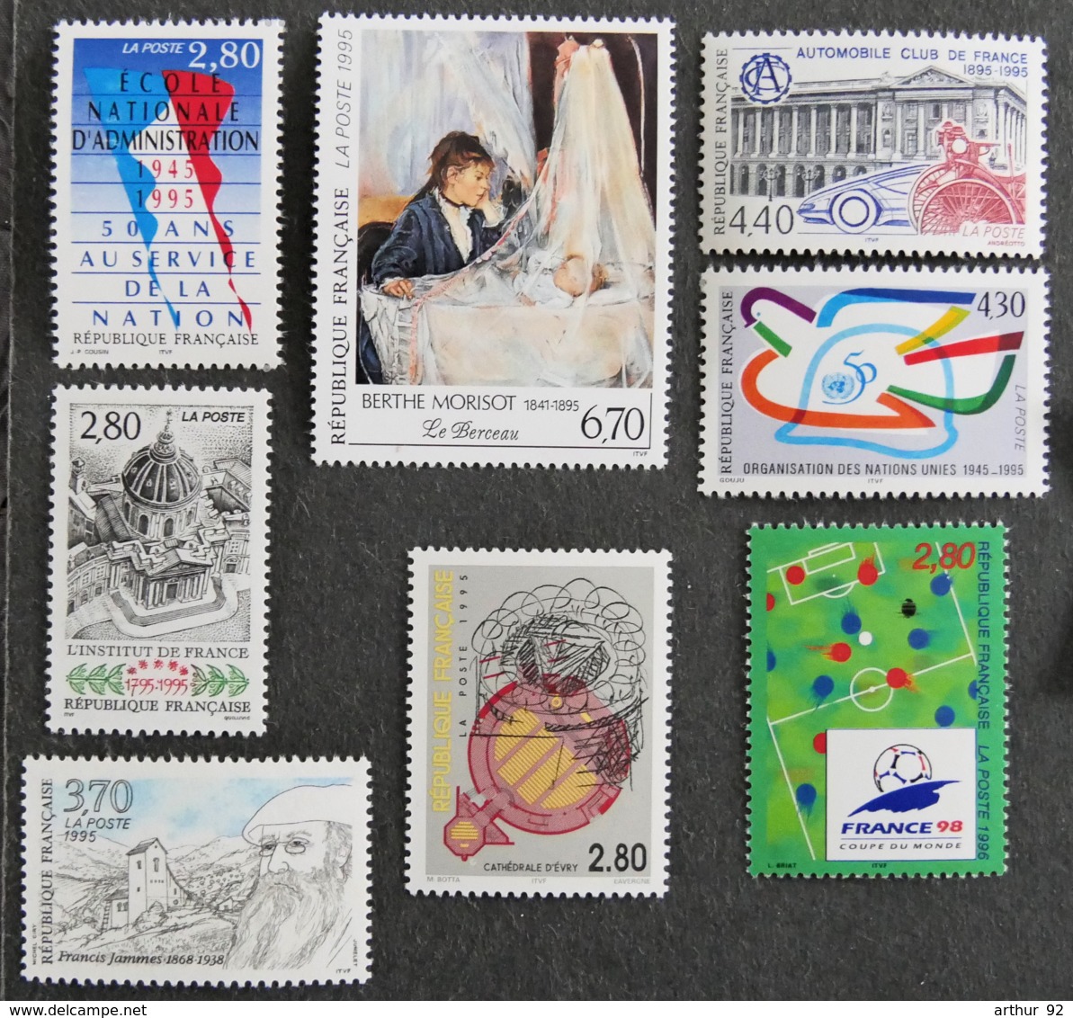 FRANCE - 1995 - YT 2971 à 2975 ** + 2983 à 2985 **- PEINTURES ET COMMEMORATIFS - Ungebraucht