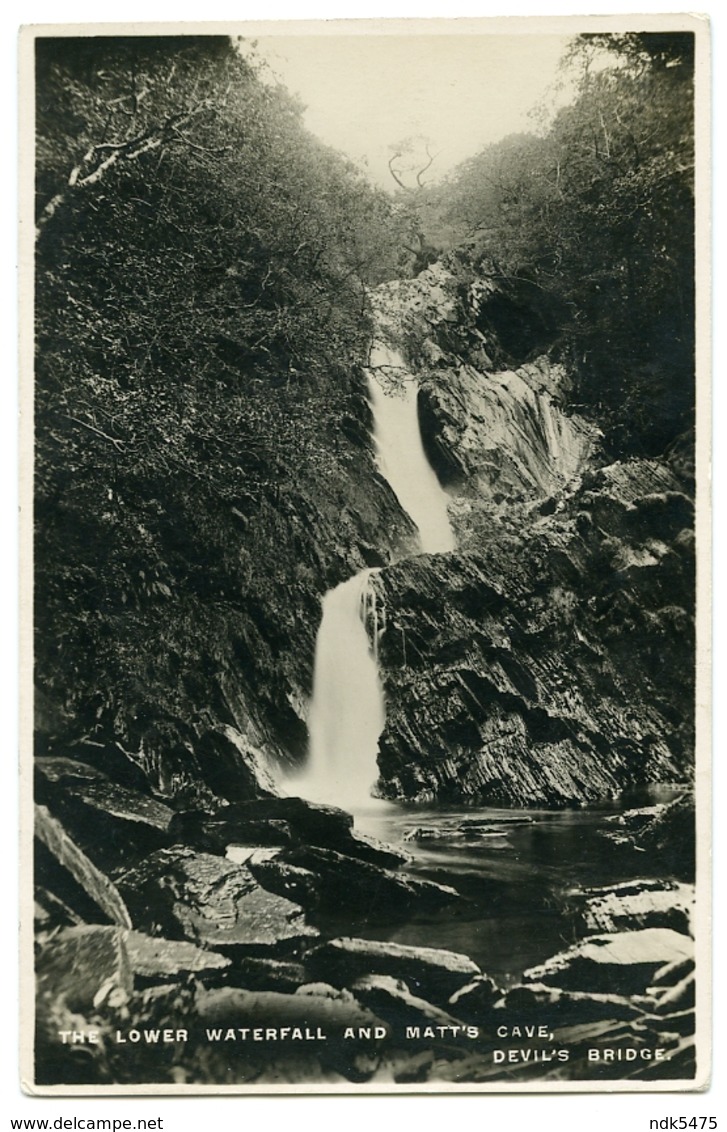 ABERYSTHWYTH : DEVIL'S BRIDGE, THE LOWER WATERFALL AND MATT'S CAVE (TUCKS) / BIRKENHEAD, ST ANDREWS ROAD (BRIDGWATER) - Cardiganshire