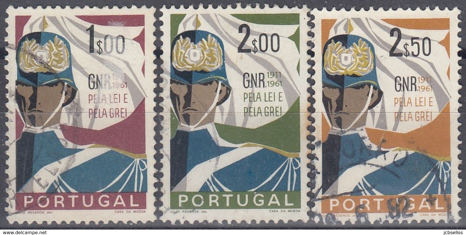 PORTUGAL 1962 Nº 891/893 USADO - Oblitérés