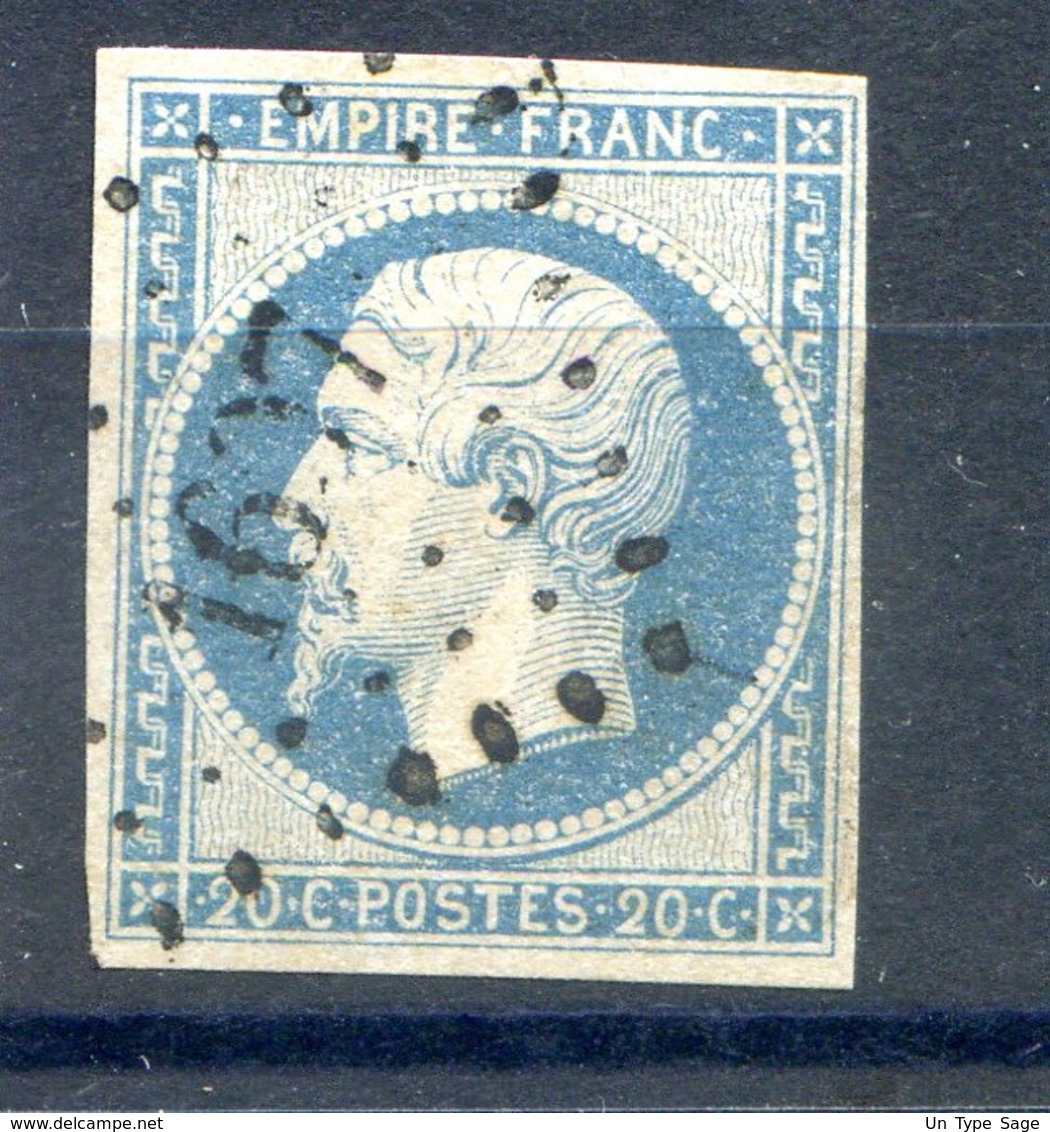 France N°14 OBL - PC 1607 (Lacalm) - (F582) - 1853-1860 Napoleon III