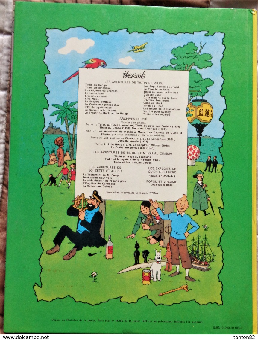 Hergé - " Le Manitoba Ne Répond Plus " - Les Aventures De Jo, Zette Et Jocko - Casterman - ( 1981 ) . - Jo, Zette & Jocko