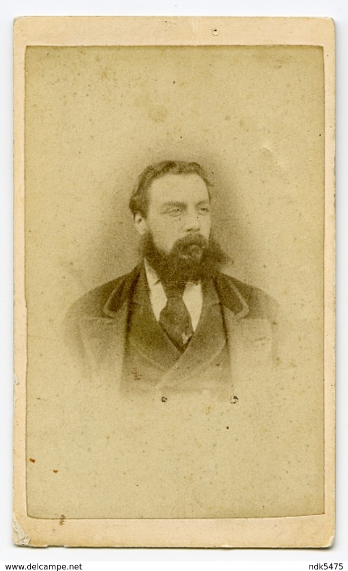 CDV : PORTRAIT OF VICTORIAN GENTLEMAN (PHOTOGRAPHER : JEFFERYS - MARYLEBONE, CHURCH STREET, LONDON) - Old (before 1900)