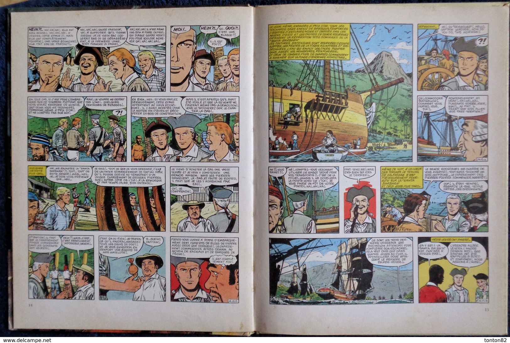 Charlier - Hubinon - Le Démon Des Caraïbes (10 ) Une Aventure De BARBE ROUGE - " Mort Ou Vif " - Dargaud - ( E.O. 1970 ) - Barbe-Rouge