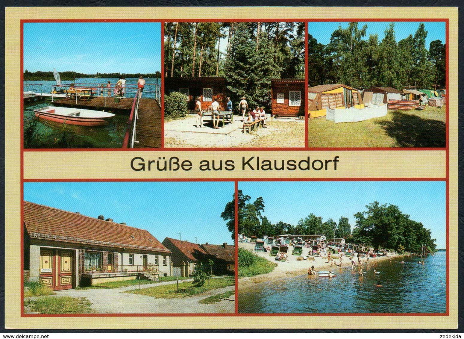 D2077 - TOP Klausdorf Jugendherberge Campingplatz D/157 - Verlag Bild Und Heimat Reichenbach - Klausdorf