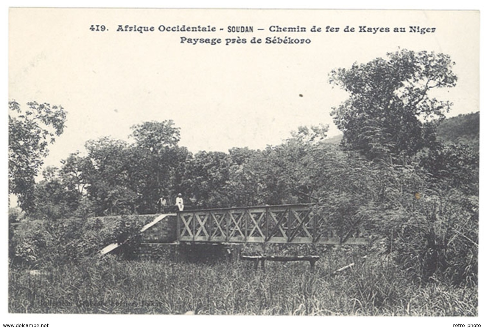 Cpa Afrique - Soudan - Chemin De Fer De Kayes Au Niger - Paysage Près De Sébékoro - Soudan