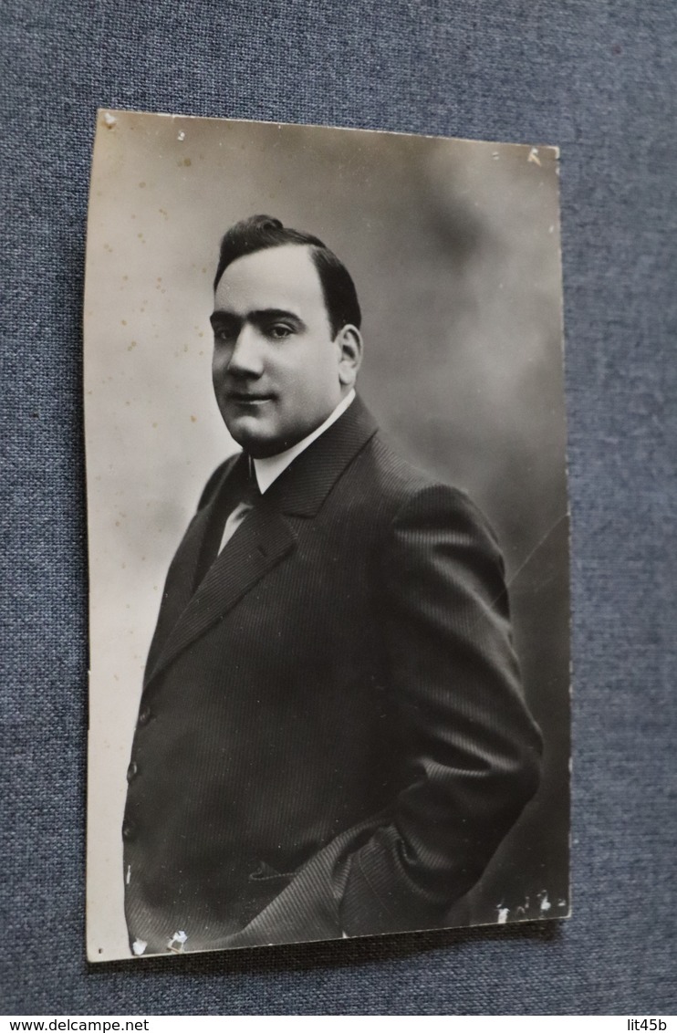 Belle Photo Ancienne De Enrico Caruso 1925 ,dimensions ; 14 Cm./ 9 Cm. - Célébrités