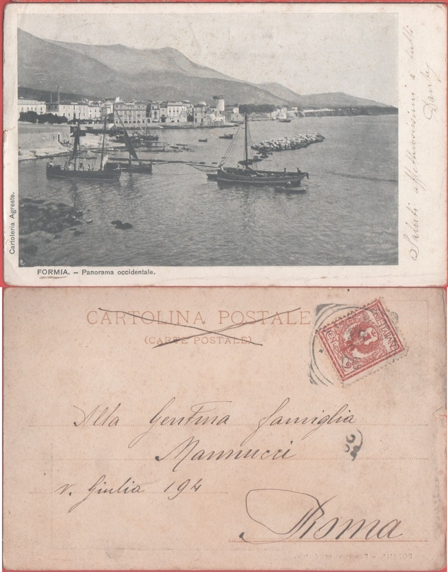 Formia. Panorama Occidentale. Viaggiata 1905 - Altri & Non Classificati