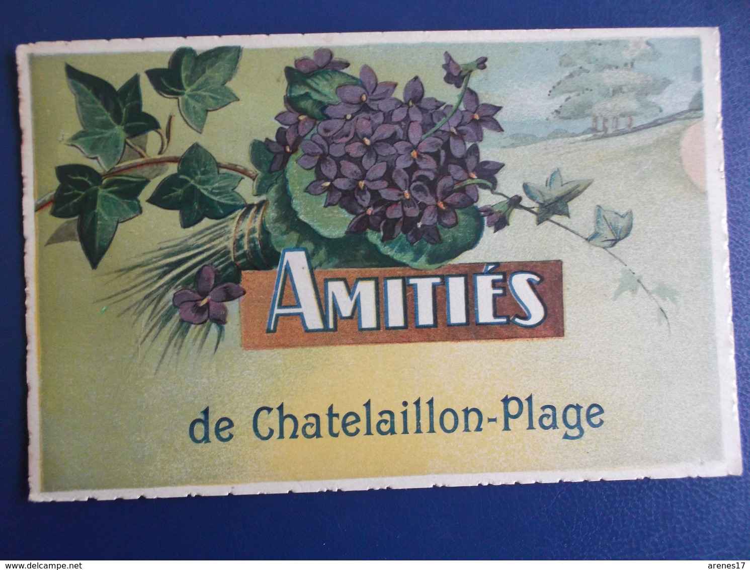 17 CHATELAILLON : AMITIES De...  , C.P.A.,carte En Bon état - Châtelaillon-Plage