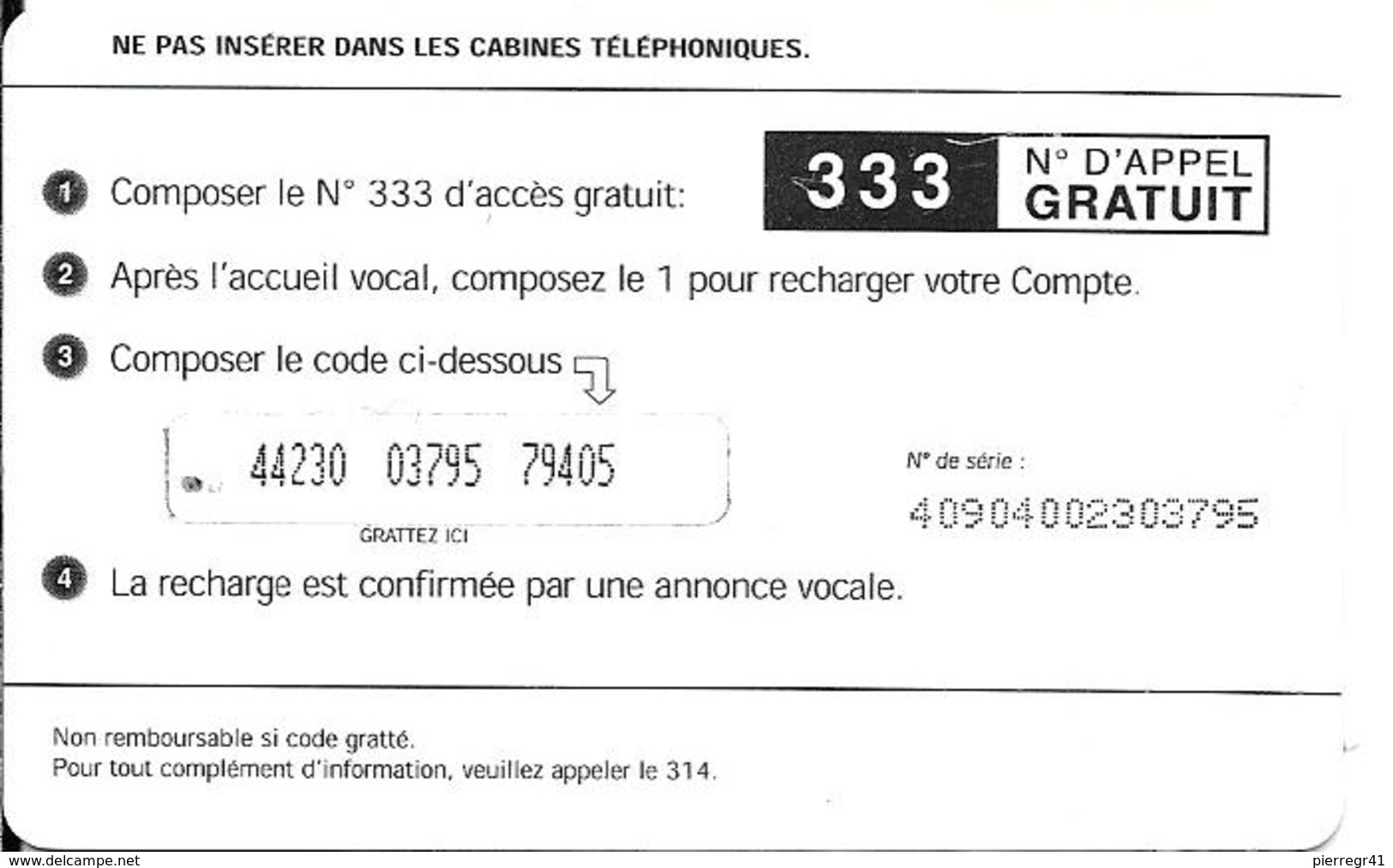 CARTE-PREPAYEE-3000Fc-SNPT Mobile/COMORES-Université Des Comores-UTILISE-BE-R° Pt Rayures-RARE - Komoren