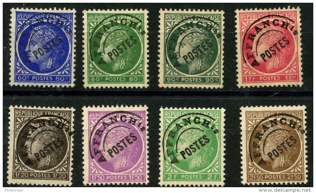 France Préos (1947) N 87 à 93 (o) - 1893-1947