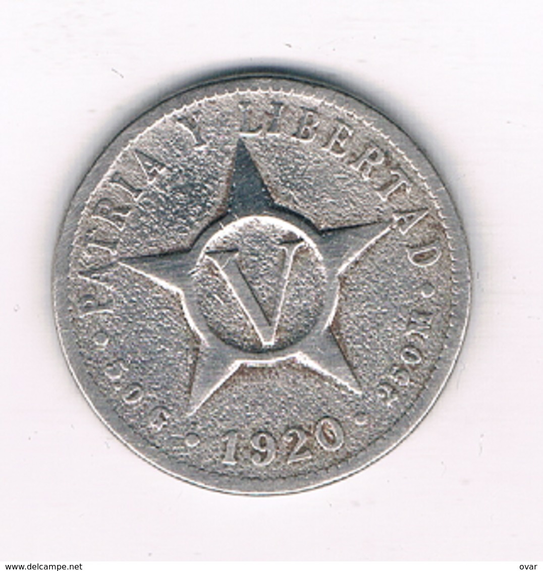 5 CENTAVOS 1920  CUBA /113/ - Cuba