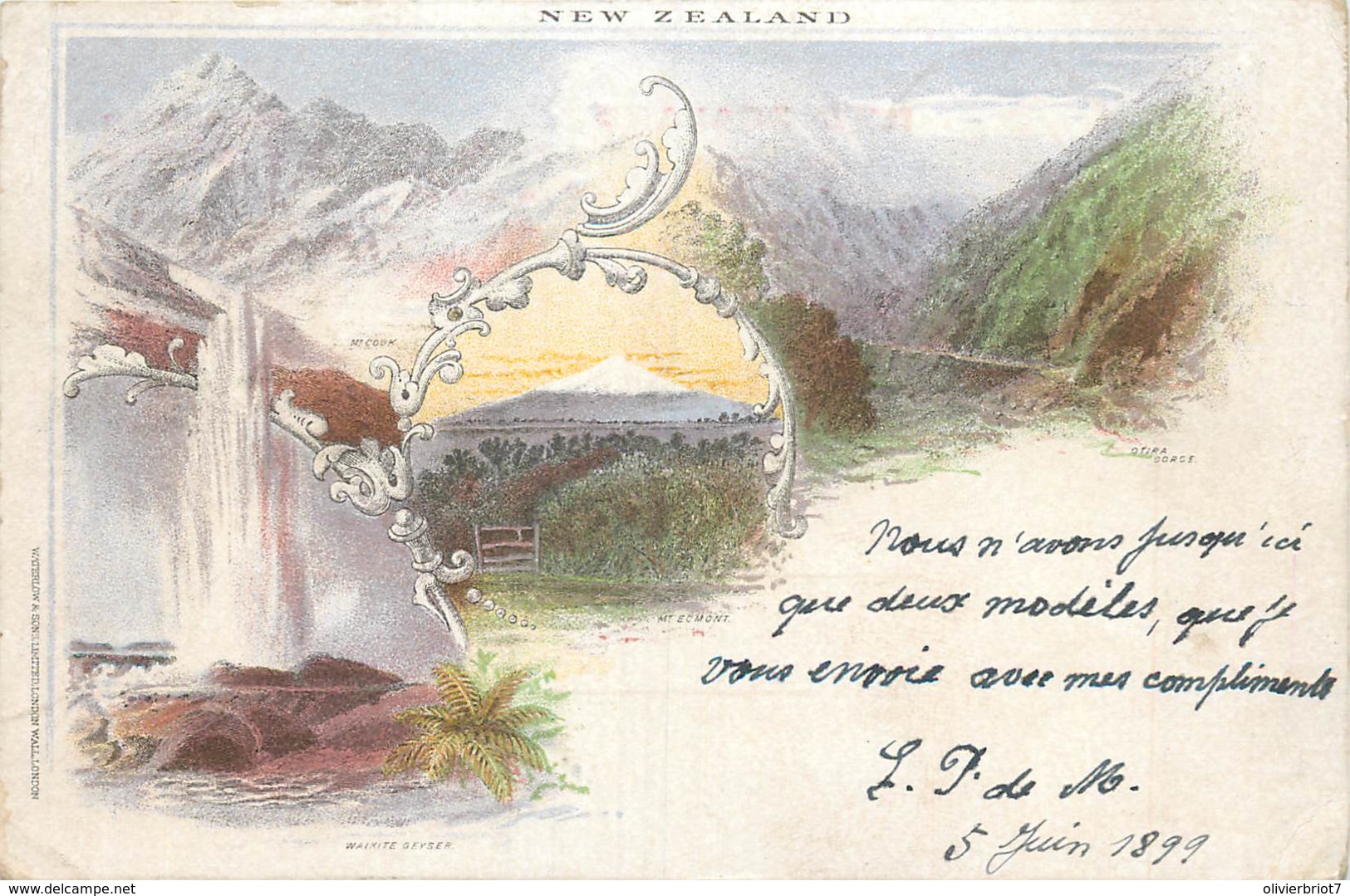 New Zealand - Litho - Type Gruss Aus - 1899 - New Zealand