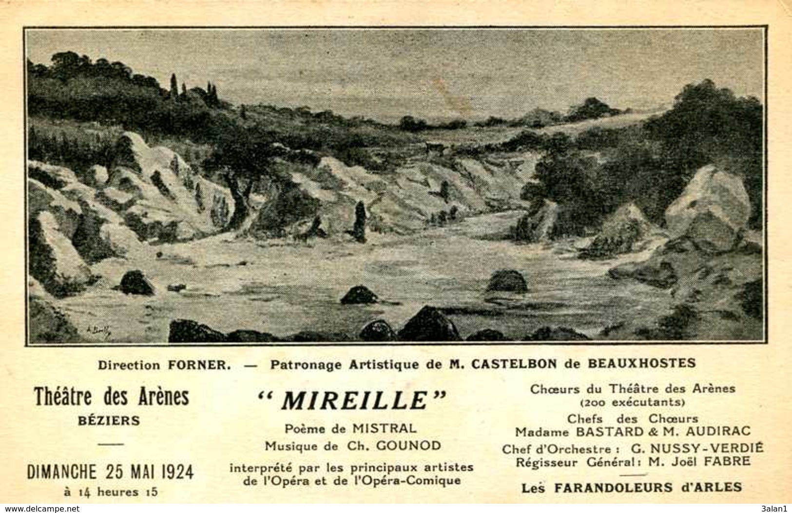 BEZIERS  = Théatre Des Arènes MIREILLE    1239 - Beziers