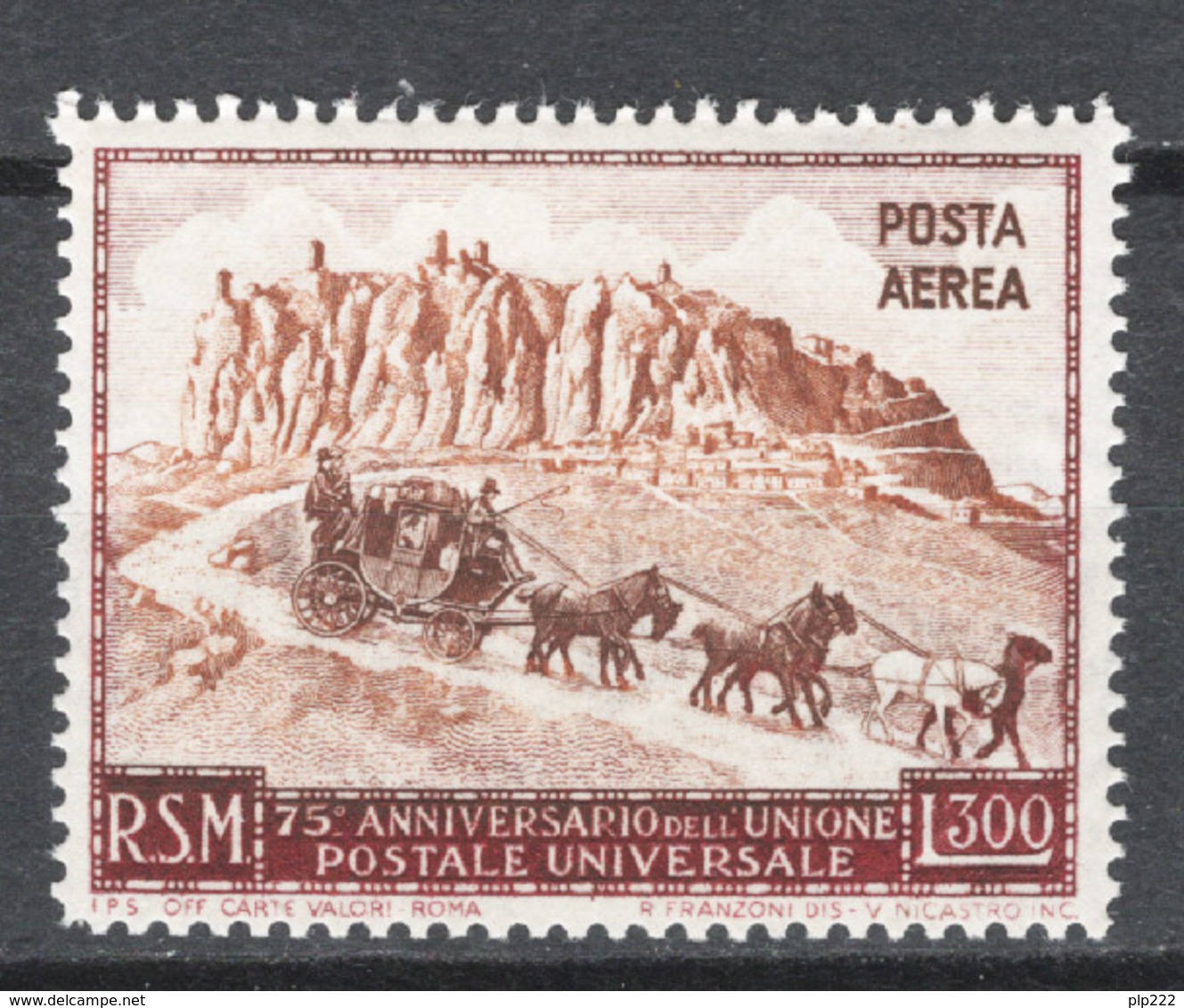 San Marino 1951 Sass.A95 **/MNH VF - Posta Aerea