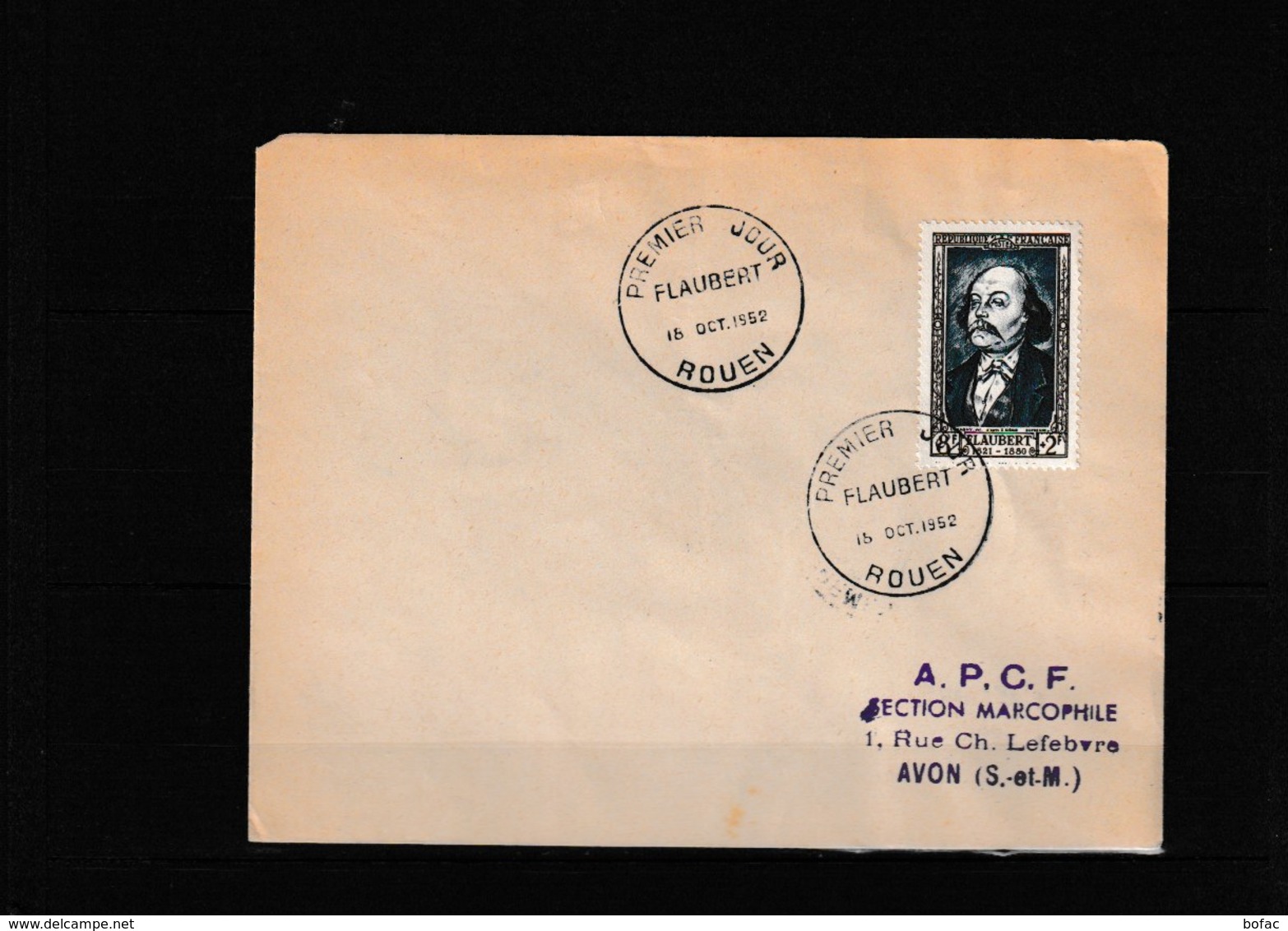 930  FDC 1952  Gustave Flaubert écrivain « Célébrité Du XIX Siècle »     Il Peut  Avoir 2 Scans  645 - 1950-1959