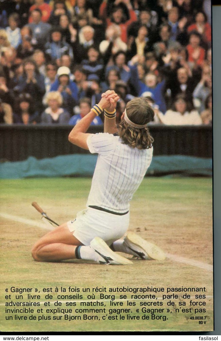 BJORN BORG : Gagner Par Gene Scott (1980) 198pages - Books