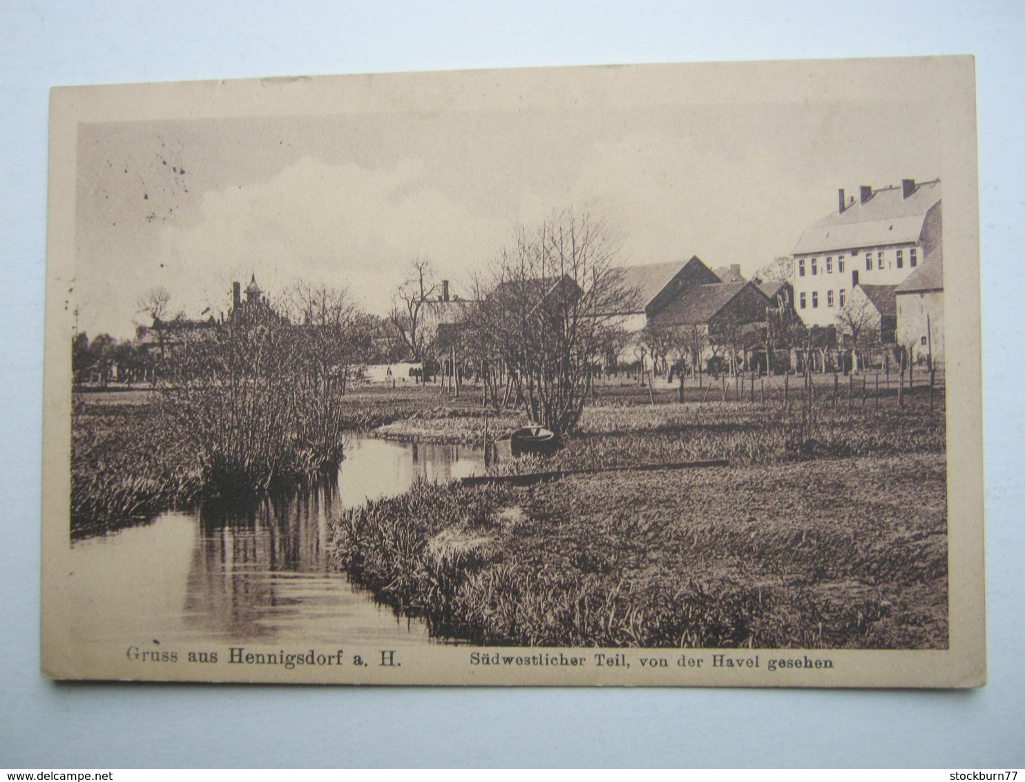 Hennigsdorf, Seltene Karte Um 1906 Mit Stempel + Marke - Henningsdorf