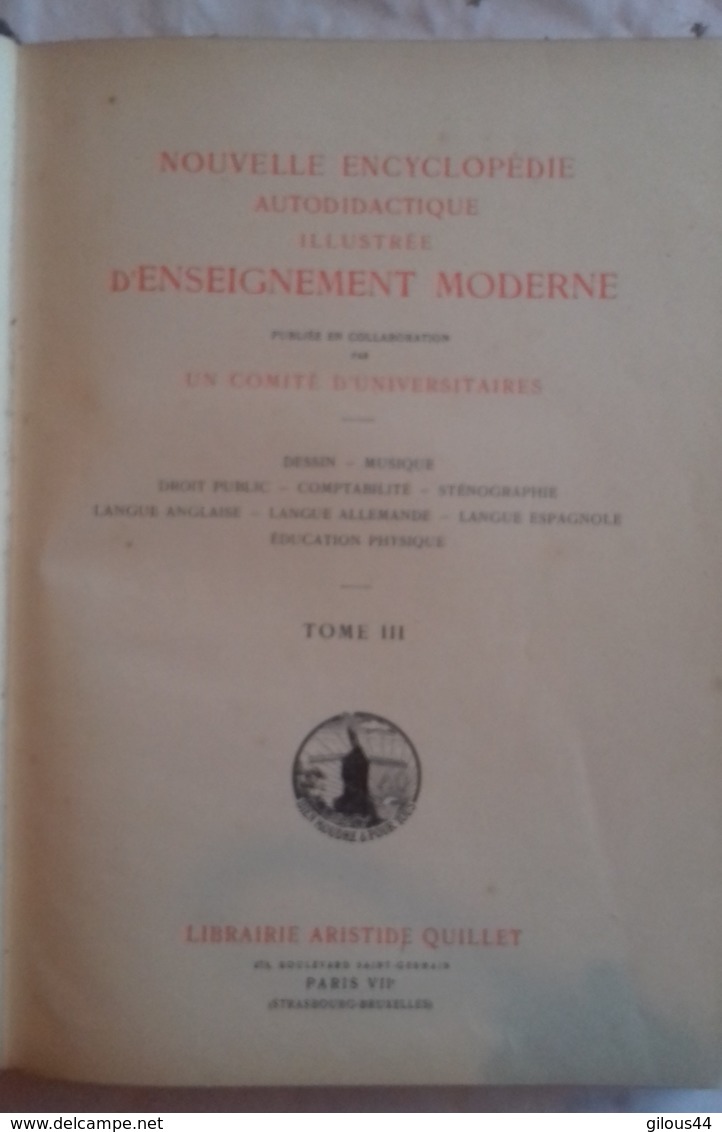 Nouvelle Encyclopédie D'Enseignement Moderne  Vol 3 - Enciclopedias