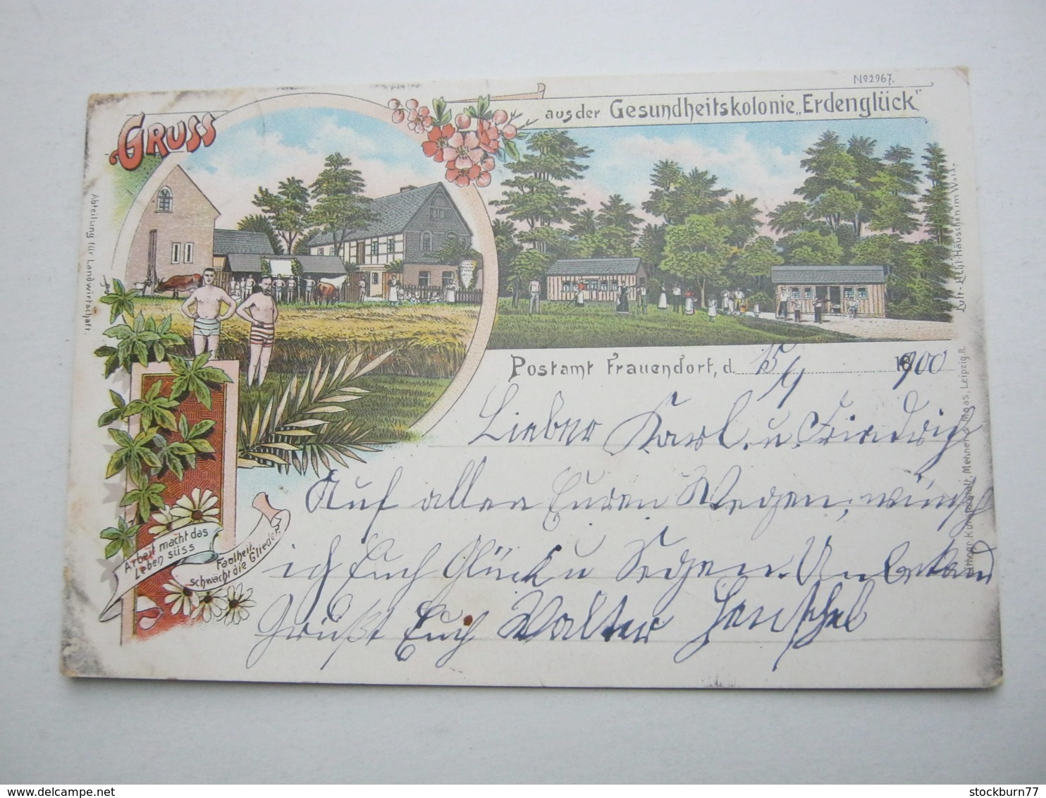 KÖTHEN. Frauendorf , Gasthof , Seltene Karte Um 1900 - Köthen (Anhalt)