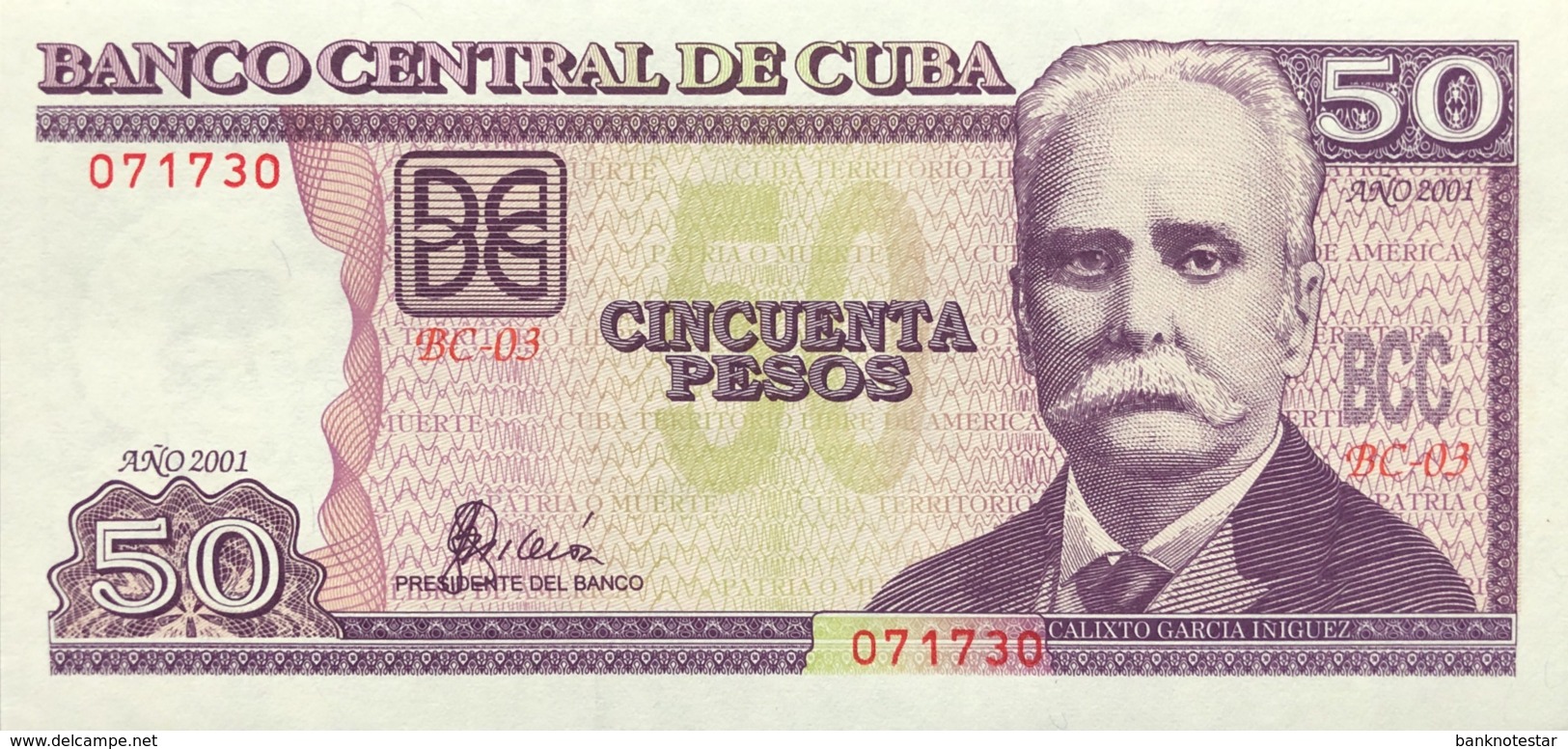 Cuba 50 Pesos, P-119 (2001) - UNC - Kuba