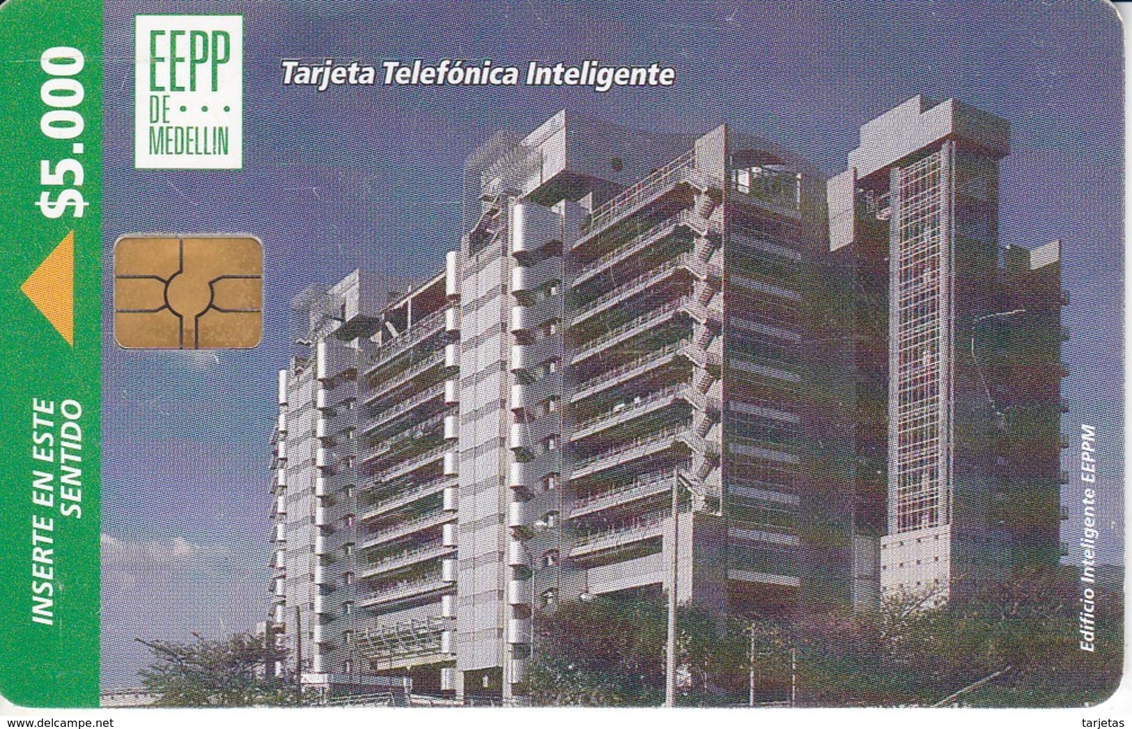 TARJETA DE COLOMBIA DEL EDIFICIO INTELIGENTE EEPPM $5000 - Colombia