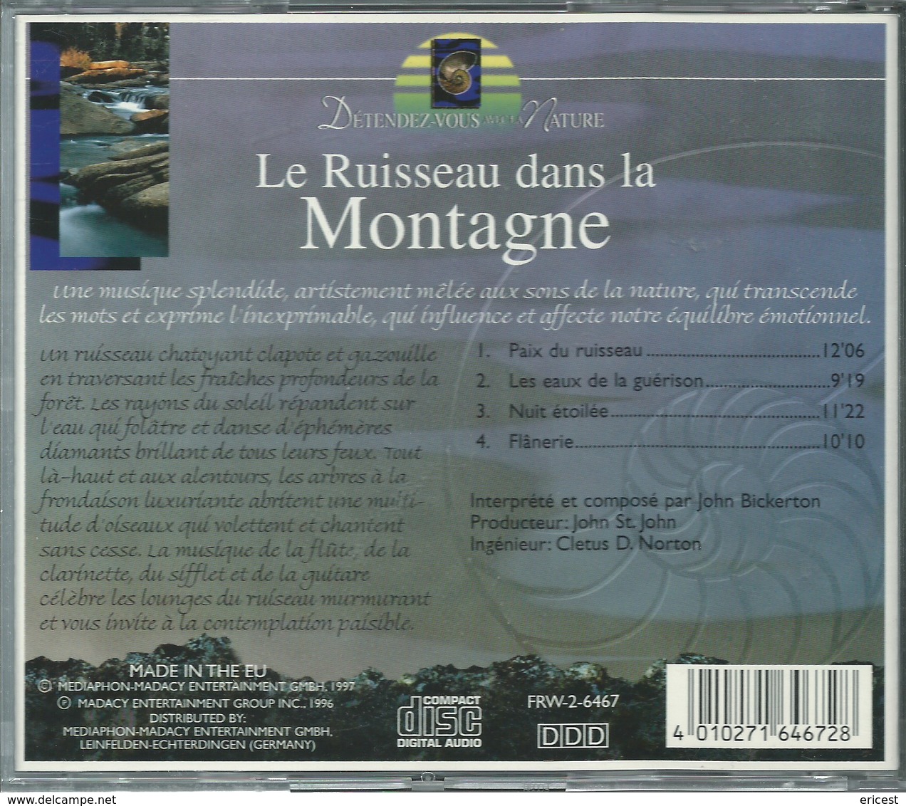 - CD LE RUISSEAU DANS LA MONTAGNE - Autres & Non Classés