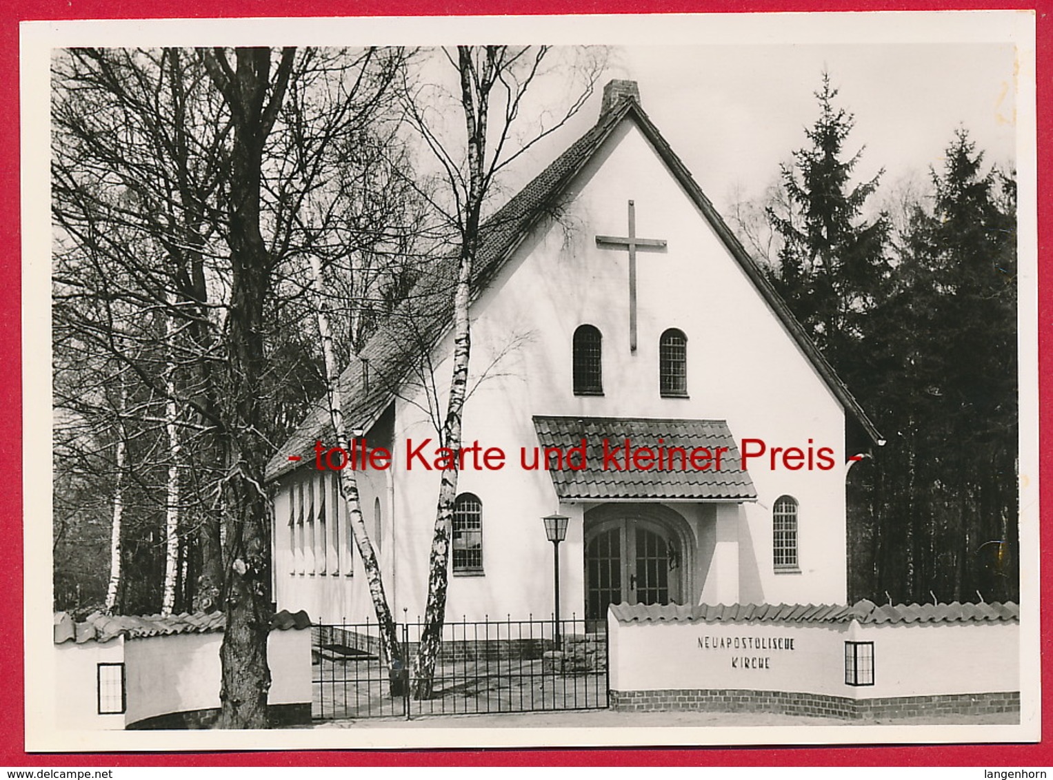 Foto-AK Wedel (Bez. Hamburg) 'Neuapolstolische Kirche' ~ Um 1960 - Wedel