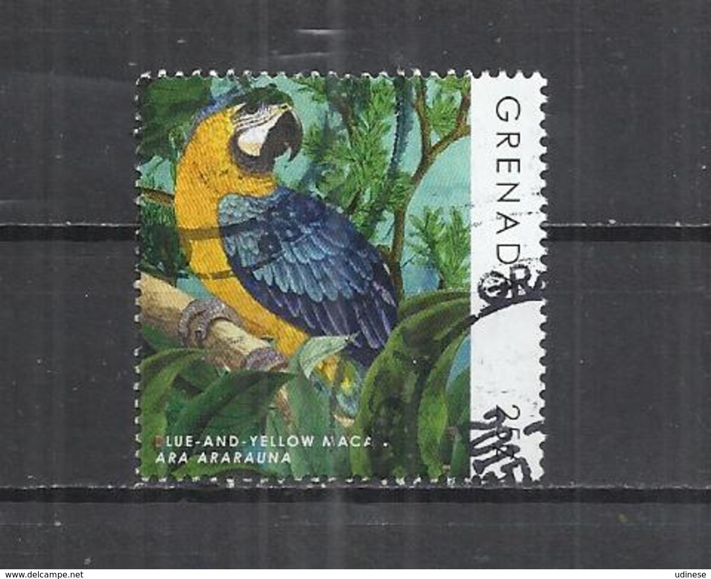 GRENADA 2013 -PARROT - POSTALLY USED OBLITERE GESTEMPELT USADO - Parrots