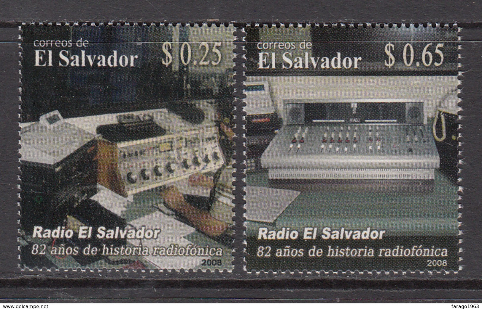 2008 El Salvador Radio Equipment Complete Set Of 2  MNH - El Salvador